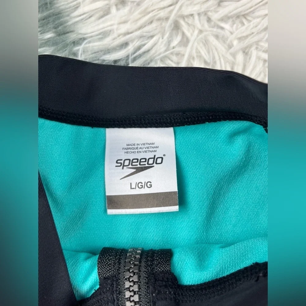 Speedo Girl's Crop Swim Cover Up Top Style 7722123 Size Large Long Sleeve